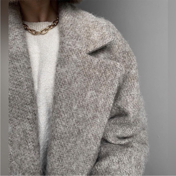 New with Tag Stylish Mango Alpaca Wool blend coat - Picture 6 of 13